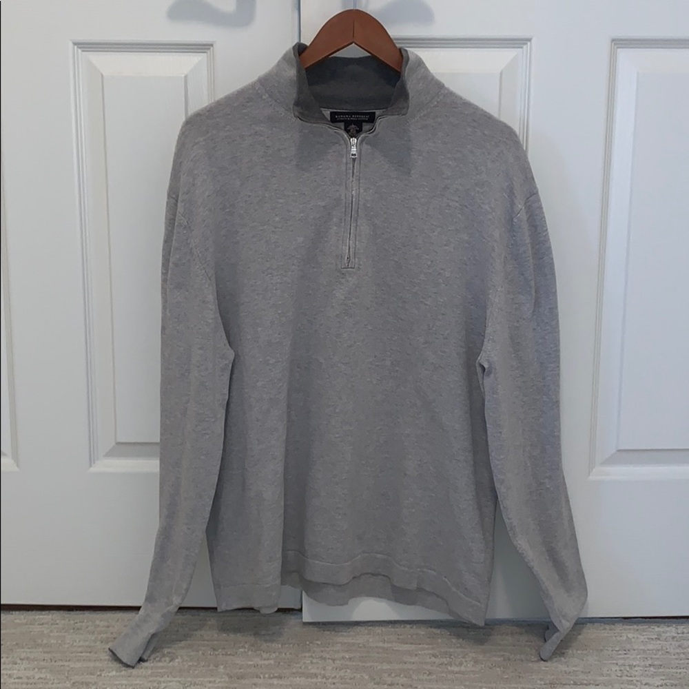 Banana Republic 1/2 zip mock neck pima Sweater